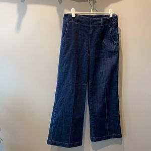 Aritzia AG nautical wide leg crop pant.